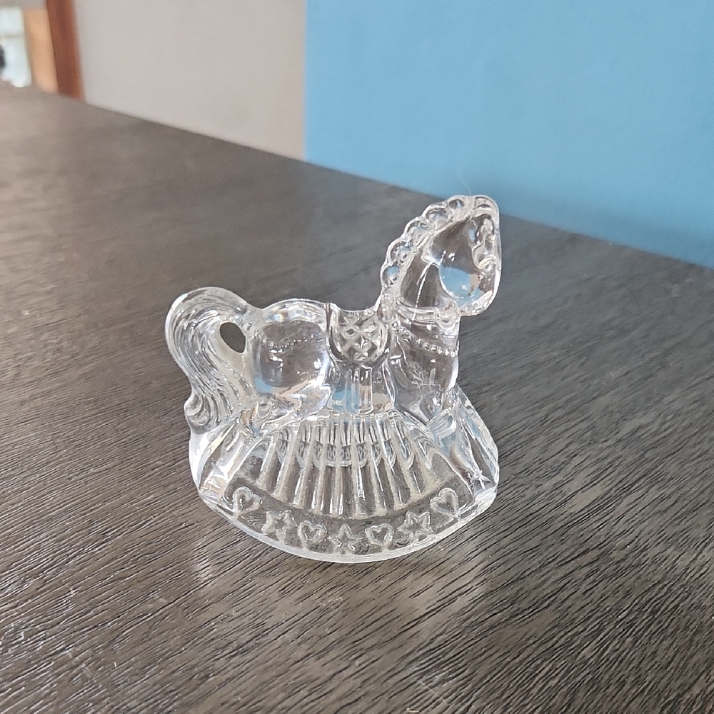Royal Crystal Rock Vintage Rocking Horse Figurine Knick Knack